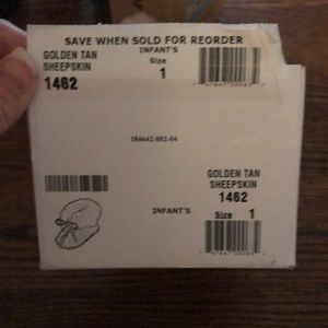 Minnetonka sheepskin infant shoes